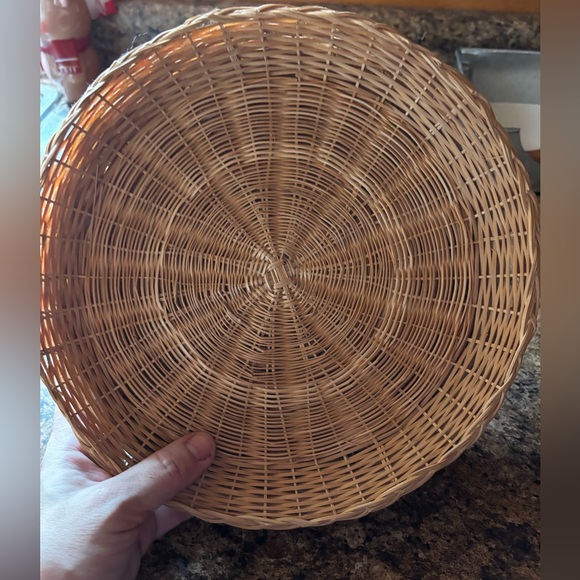 Wicker paper plate holders - Set of 6 - Picture 2 of 2
